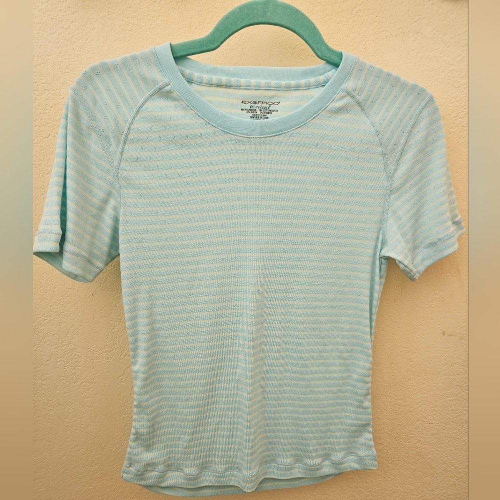 Light blue & yellow striped shirt